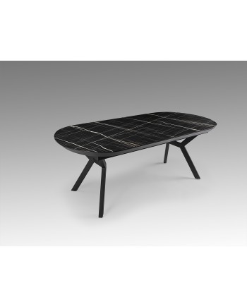 ANTEA- MESA COMEDOR- T MARMOL NEGRO